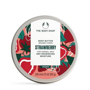 【THE BODY SHOP】草莓嫩白身體滋養霜-200ML