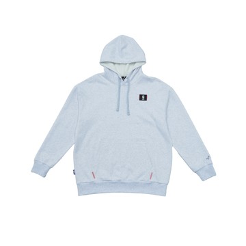 【NBA】落肩貼布帽T_NBA 連帽上衣 男女款 灰色-3455105111