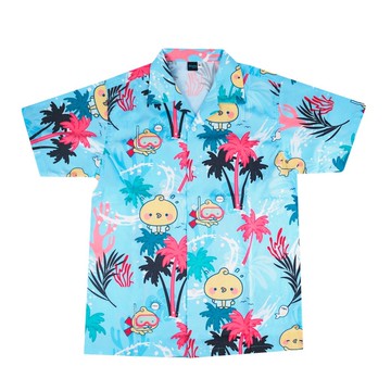 Usagyuuun 棉質 T 恤 海軍藍色 (胸前有口袋)