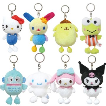 小禮堂 Sanrio 三麗鷗 絨毛細腿玩偶吊飾 (經典款) Kitty 兔媽媽 花小兔