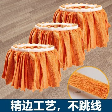 有貨在臺🚀99免運🚀旋轉拖把替換頭純棉加厚通用不掉毛布條毛巾拖把頭吸水加大棉拖頭