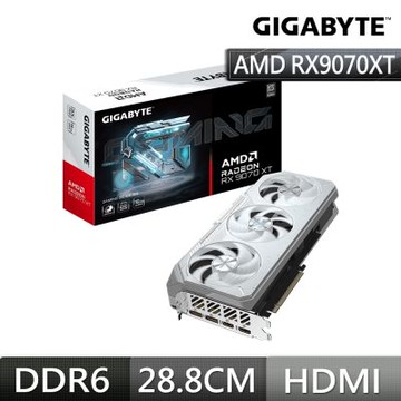 GIGABYTE 技嘉Radeon RX 9070 XT GAMING OC ICE 16GB 顯示卡