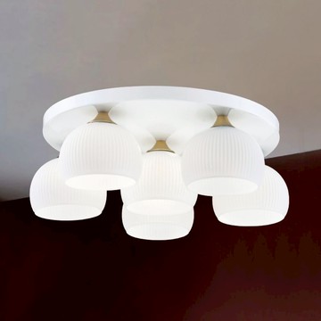 E27 玻璃吸頂六燈 B245-53-12-2851