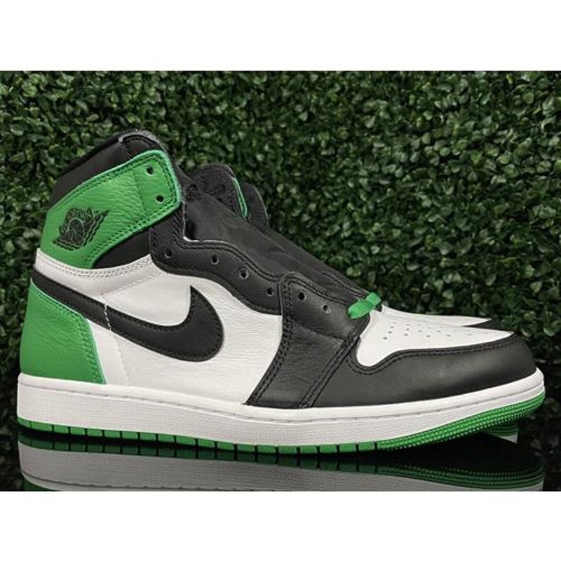 24cm DZ5485-031 AIR JORDAN 1 RETRO HIGH OG Black and Lucky Green