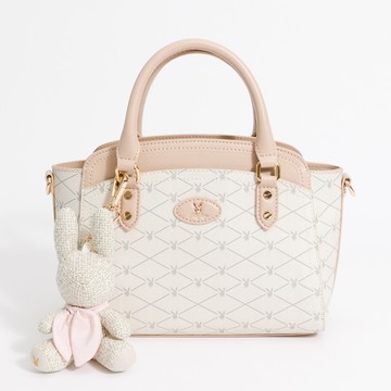 PLAYBOY - 小手提包附長背帶 Graceful系列 - 米白色/541-0108-01-6