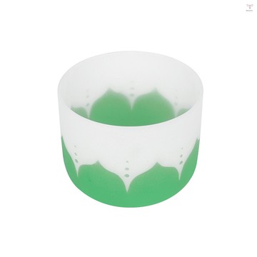 8 英寸水晶唱歌碗帶木槌和橡膠 O 型圈,用於音樂製作音樂治療冥想瑜伽家庭辦公室裝飾