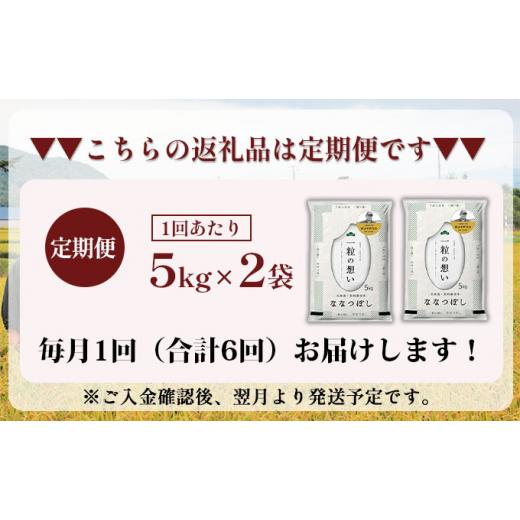 ふるさと納税 北海道 仁木町 6ヵ月連続お届け　銀山米研究会のお米＜ななつぼし＞10kg