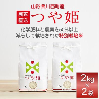 ふるさと納税 川西町 令和5年産　つや姫　4kg