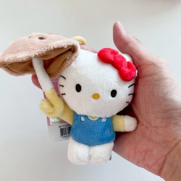 SANRIO 三麗鷗 雨傘造型吊飾 絨毛 鑰匙圈 韓國版 KITTY 酷洛米 大耳狗 布丁狗 醜魚漢頓