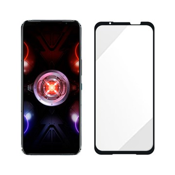 阿柴好物 ASUS ROG Phone 5 Ultimate (ZS673KS) 滿版全膠玻璃貼-紳士黑