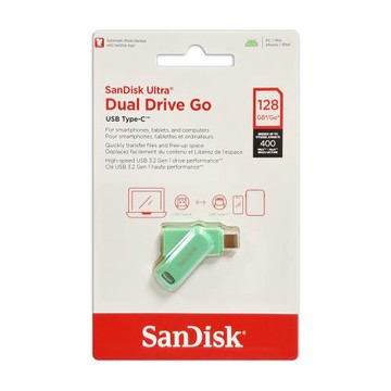 SanDisk Ultra GO TYPE-C USB 3.2 128G 旋轉隨身碟 草本綠