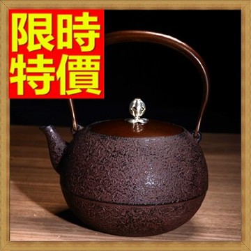 日本鐵壺水壺茶壺-安丸岩地紋南部鐵器鑄鐵老鐵壺64aj28【獨家進口】【米蘭精品】