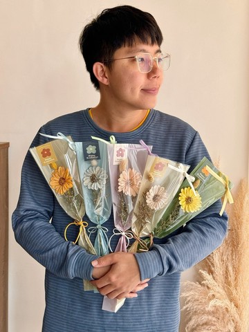 小太陽 乾燥花束 畢業花束