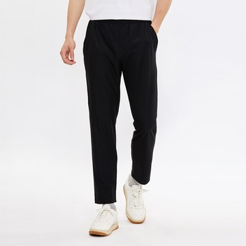 Hang Ten- 韓款經編布修身鬆緊長褲-男(黑色)