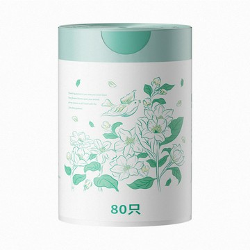 垃圾袋 【APEX】三入組 茉莉花香氛免撕手提垃圾袋 80入/卷
