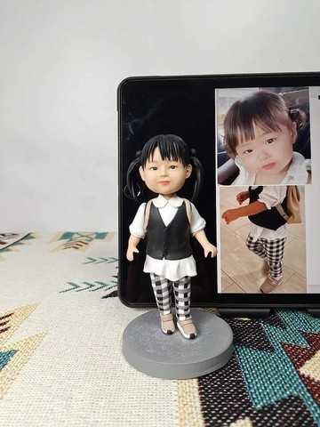 客制化人物公仔 兒童 人偶 3D 人像 肖像畫 訂制 似顏繪 禮物