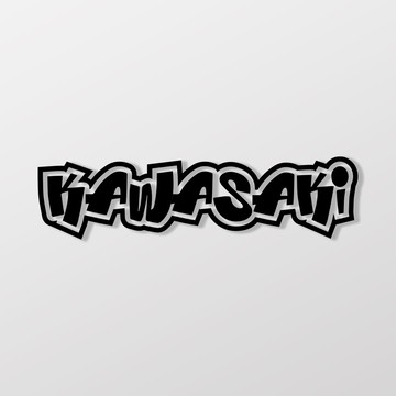 KAWASAKI/HHP/車貼 SunBrother孫氏兄弟 3M 反光貼紙 防水貼紙 車貼貼紙