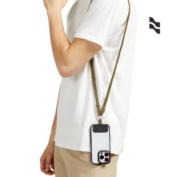 LOJEL ILOJ (真皮)手機背帶式掛繩-橄欖綠