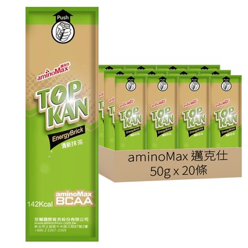 aminoMax 邁克仕 TOP KAN能量磚 Energy Brick 抹茶口味  50g  20條