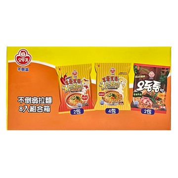 OTTOGI 不倒翁 海鮮風味烏龍拉麵120g 2包 + 起司風味拉麵111g 4包 + 辣起司風味拉麵111g 2包  8包