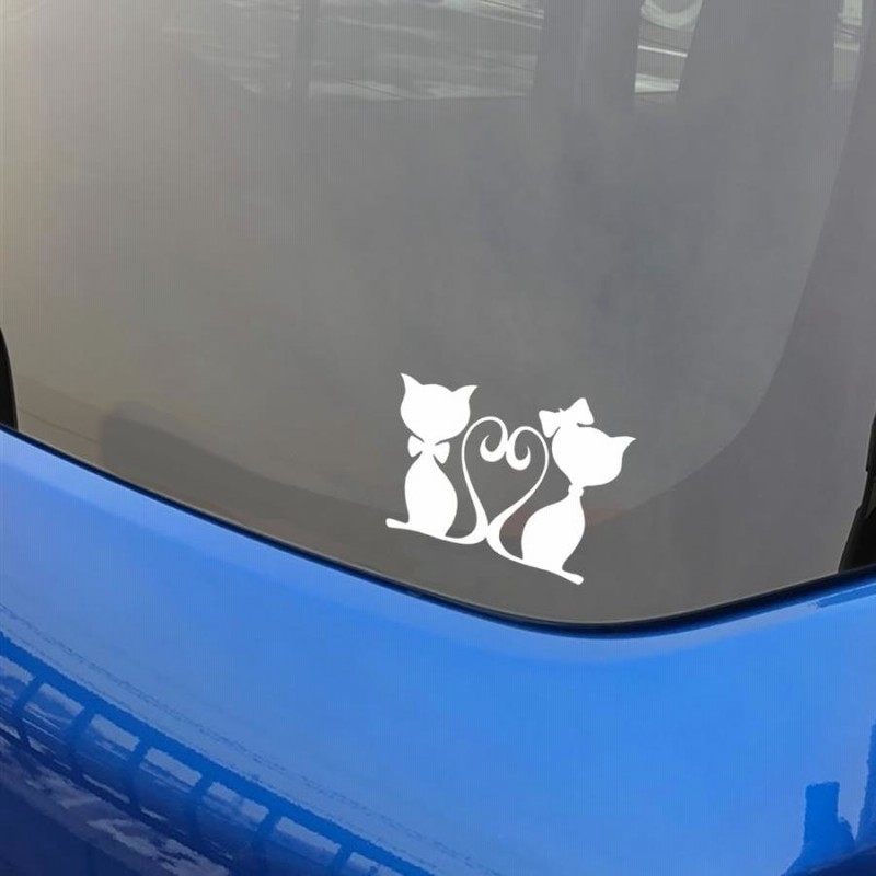 車 猫 ねこ ステッカー 窓ガラス シール バイク 白猫 動物 通販 車 猫 ねこ ステッカー シール 窓ガラス バイク 白猫 動物