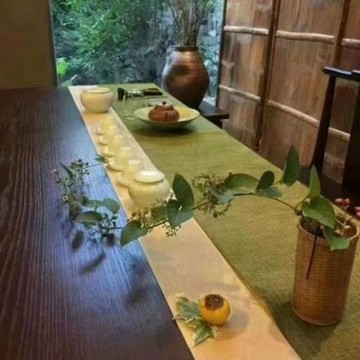 茶席織錦可棉麻布茶墊桌旗布麻禪意茶桌布茶盤墊竹席竹簾茶墊廠家