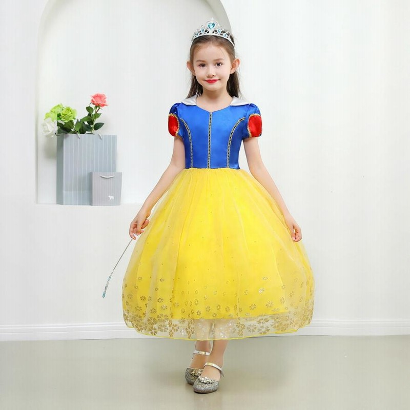 子供用 キッズ 白雪姫 ドレス プリンセスドレス ハロウィン衣装 女の子 