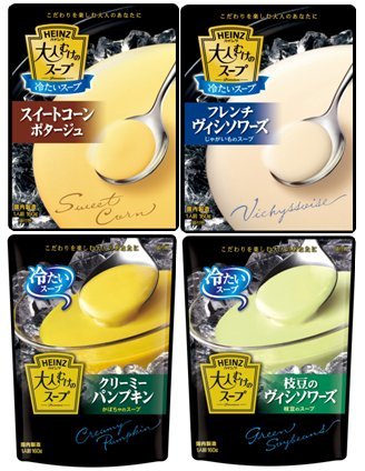 ハインツ 大人むけの冷たいスープ ４種 各３個セット（合計１２個） 160グラム (x 12)