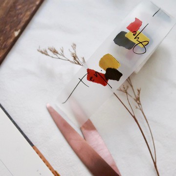 原創文具設計紙膠帶 數字 number 霧面PET膠帶