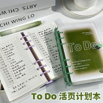 【台灣出貨】 計劃本 日程本 記事本 todolist每日計劃本大學生簡約高顔值自律打卡2025日程本時間管理 RDOS