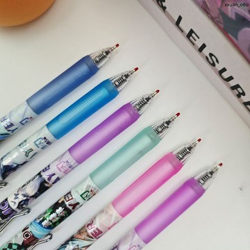 秋冬熱賣🔥盒學生動漫簽 mm 按動鬼滅新款 中性筆之刃盲 高顏值0.5 字筆專用黑色