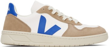 Veja 白色 & 棕色 V-10 运动鞋