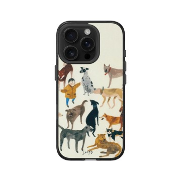 iPhone 16 Pro Clear (相機按鈕) 酷墨灰 - Soupy Tang 湯舒皮 - Dogs