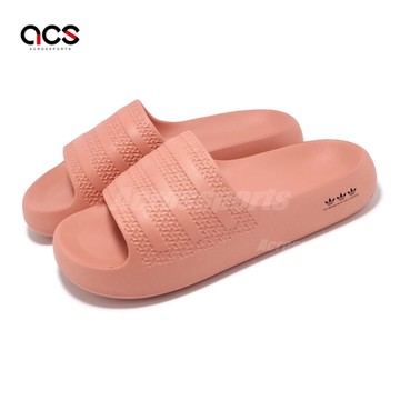 adidas 拖鞋 Adilette Ayoon W 女鞋 橘 一體式 厚底 涼拖鞋 愛迪達 IE5622