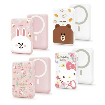永橙Garmma 10000 Hello Kitty / LINE FRIENDS 磁吸無線行動電源 Qi無線充電 Type-C 18W  熊大 兔兔 凱蒂貓 神腦生活【玉山信用卡+APP下單最高9%回饋★領券再折】