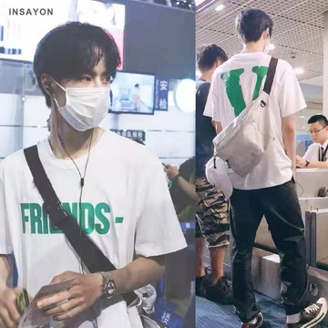 短袖t恤男寬松ins潮牌歐美2022新款夏百搭純棉字母港風情侶裝半袖