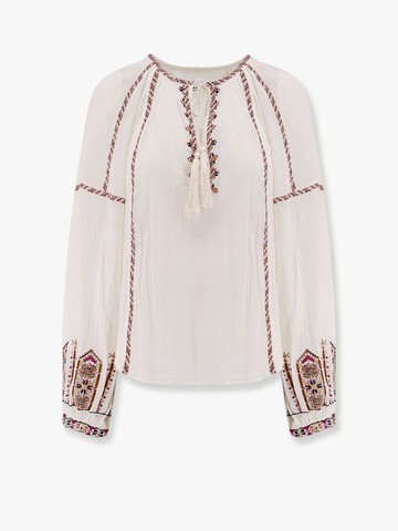 Fernanda cotton shirt with embroidery - MARANT ETOILE - gender_Woman
