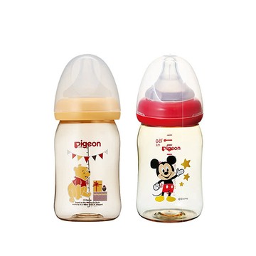 Pigeon 寬口母乳實感PPSU奶瓶160ml/經典迪士尼(2款)