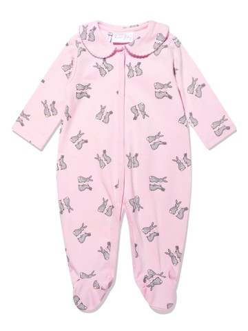 Rachel Riley - bunny-print cotton babygrow - kids - Cotton - 1 mth - Pink