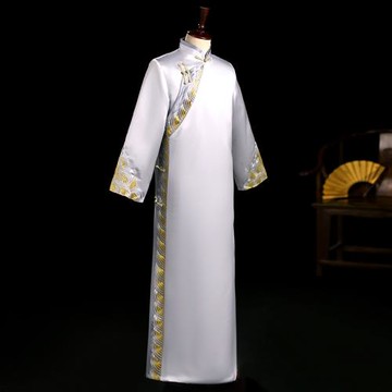 長衫相聲服男民國大褂中國風中式民族伴郎服舞臺劇演出服長袍馬褂