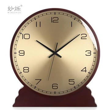 輕奢座鐘歐式復古鐘表擺件客廳家用創意桌面擺鐘時鐘現代大號臺鐘