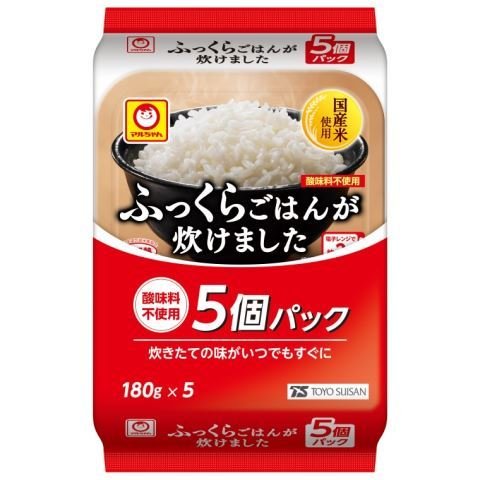 東洋水産 マルちゃん ふっくらごはんが炊けました 5個パック 900g(180g x 5)