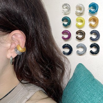 粗獷樹脂造型．個性耳骨夾．情侶款．男女皆宜．禮物