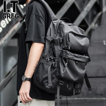 香港I.Tgreg機能背包男雙肩包大容量旅行包大中學生書包休閑男包