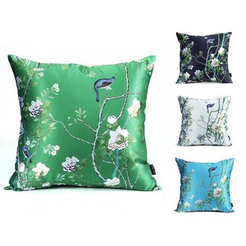 空間方式/復古花鳥抱枕 艷遇中國風靠枕 臥室飄窗客廳個性創意