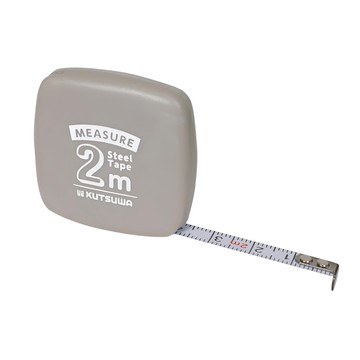 KUTSUWA 超薄鋼捲尺  1個  2m