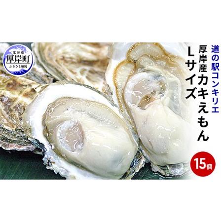 ふるさと納税 厚岸産 牡蠣  カキえもん Lサイズ 15個   北海道 牡蠣 カキ かき 生食 生食用 生牡蠣 北海道厚岸町