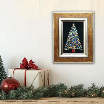 聖誕樹七寶燒藝術畫框 2025-01