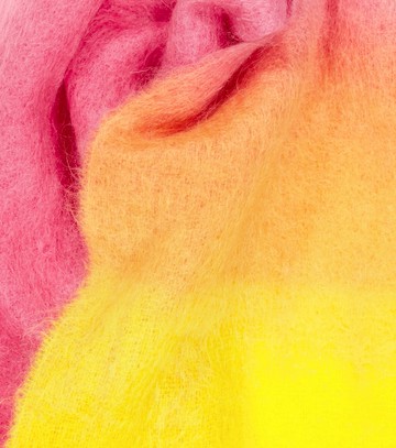Ganni Ombré mohair-blend scarf