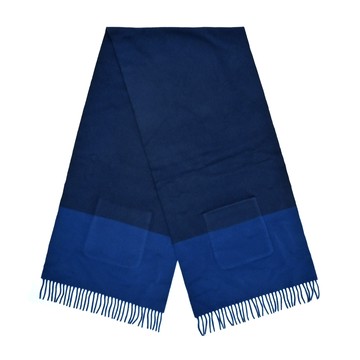 Hermes 愛馬仕 Allumette a Poches 羊絨披肩(海洋/鈷藍)_廠商直送